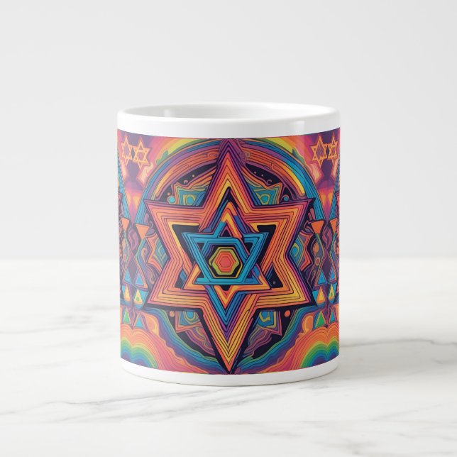 Star of David Large Coffee Mug (Front)