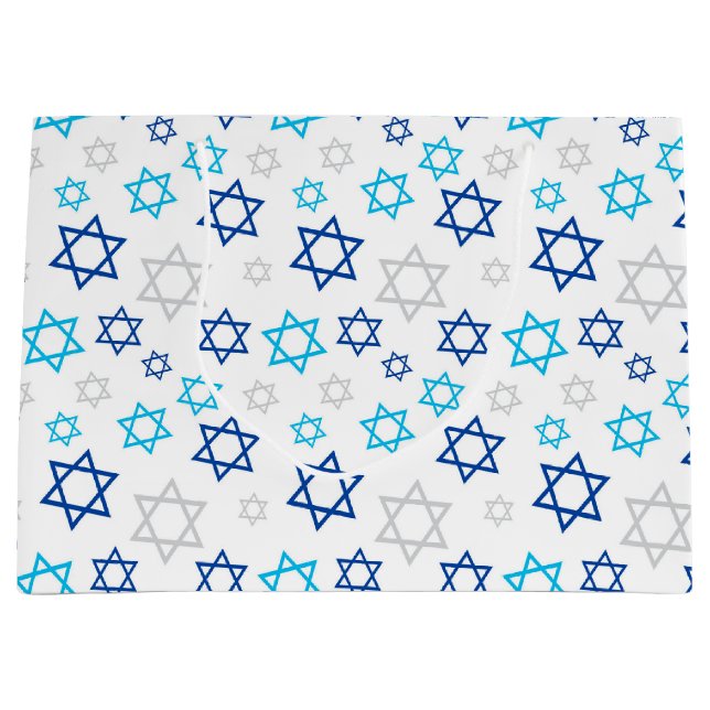 Star of David Large Gift Bag (Front)