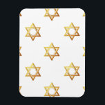 Star of David Magnet<br><div class="desc">Star of David - Available in Blue or Gold.

You can add your own words,  pictures,  and/or change the background colour using Zazzle's great customisation tools.   This image is available on dozens of other products too.</div>