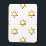 Star of David Magnet<br><div class="desc">Star of David - Available in Blue or Gold.

You can add your own words,  pictures,  and/or change the background colour using Zazzle's great customisation tools.   This image is available on dozens of other products too.</div>