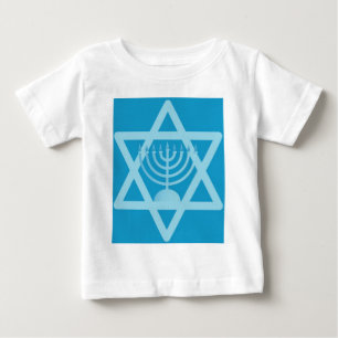 Star of David Menorah Baby T-Shirt