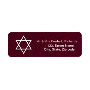 Star of David Pattern Bat Mitzvah