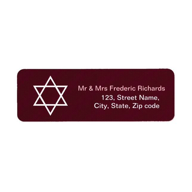 Star of David Pattern Bat Mitzvah (Front)