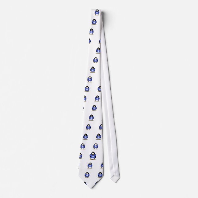 Star of David Penguin Tie (Front)