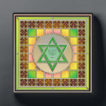 Star of David Plaque<br><div class="desc">I should be ashamed to tell you this; yet, on this and 2 other pieces I researched FOR WEEKS trying to find a legal license to use the art on my Zazzle Products (and I only design on Zazzle), I spent $240.00 on licenses last night (I could have used toward...</div>