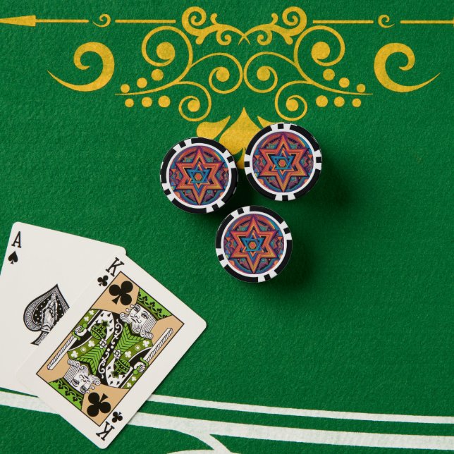 Star of David Poker Chips (Poker Table (Stack))