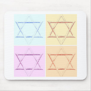 Star of David pop art Mouse Mat