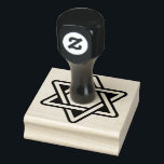 Star of David Rubber Stamp<br><div class="desc">Modern Star of David rubber stamp</div>