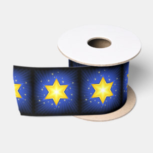 Star of David Satin Ribbon