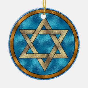 Star of David - Shalom - SRF Ceramic Tree Decoration