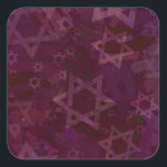 Star of David Square Sticker<br><div class="desc">Star of David</div>