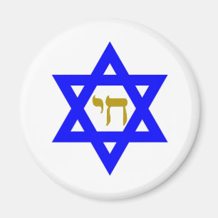 STAR of David & Symbol of  LIFE Magnet