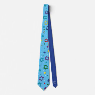 Star of David Tie - Light Blue