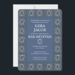 Star of David Tiles Custom Bar Mitzvah B'nai Bat Invitation<br><div class="desc">Perfect card to announce a bar mitzvah, bat mitzvah or other Jewish celebration! Hand made art for you! FULLY CUSTOMIZABLE! Click on “Personalise” above to edit the text. Click "edit using design tool" to adjust the fonts, colours and placements and to delete the back side design if you prefer. Also...</div>