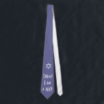 Star of David - Today I am a MAN Tie<br><div class="desc">Snazzy tie for your Bar Mitzvah.</div>