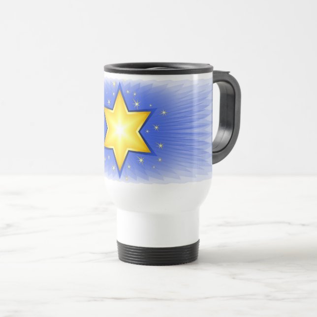 Star of David Travel Mug (Front Right)