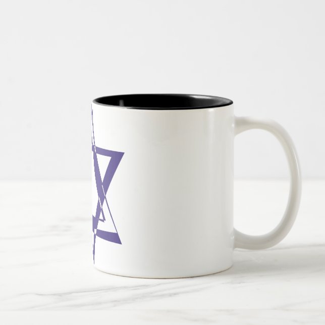 Star of David Two-Tone Coffee Mug (Right)