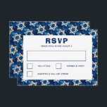 Star of David Watercolor Custom Bar Bat Mitzvah RSVP Card<br><div class="desc">Perfect RSVP card for a bat mitzvah, bar mitzvah or other Jewish celebration! FULLY CUSTOMIZABLE! Click on “Personalise” above to edit the text. Click "edit using design tool" to adjust the fonts, colours and placements and to delete the back side design if you prefer. Also you can easily change the...</div>