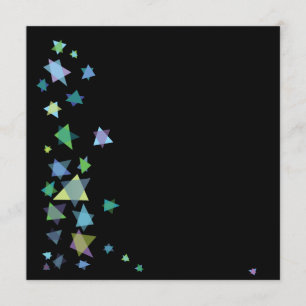 Star of David Wedding Invitation Bar Bat Mitzvah