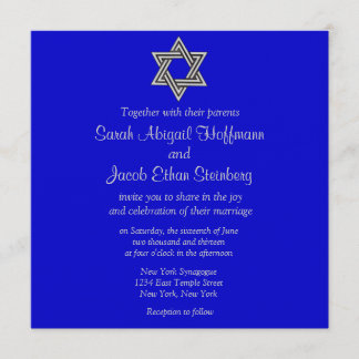 Star of David Wedding Invitations