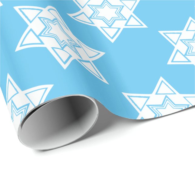 Star of David Wrapping Paper (Roll Corner)