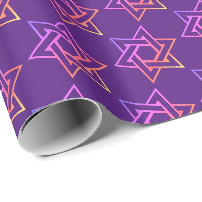 Star of David Wrapping Paper (Roll Corner)