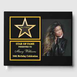 Star of Fame Birthday Guest Book