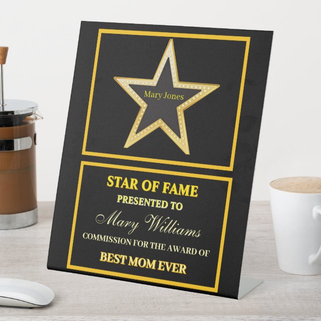 Star of fame pedestal sign (In SItu)