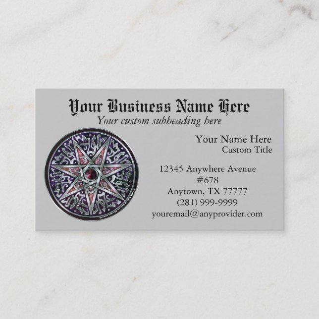 Star of Fey Business Card (Front)