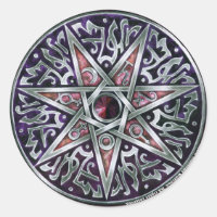 Star Of Fey Sticker Round