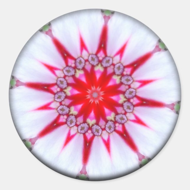 Star of Hope Mandala Classic Round Sticker (Front)