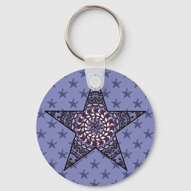 Star of Independence Keychain (Front)