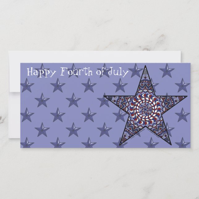 Star of Independence Photo Card (Front)
