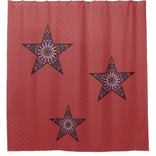 Star of Independence Shower Curtain