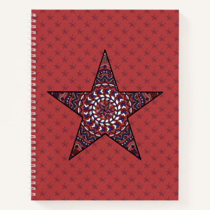Star of Independence Spiral Notebook