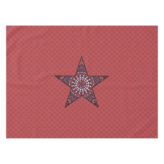 Star of Independence Tablecloth (Front (Horizontal))
