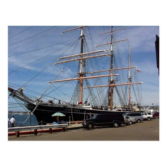 Star Of India At The San Diego Maritime Museum Postcard