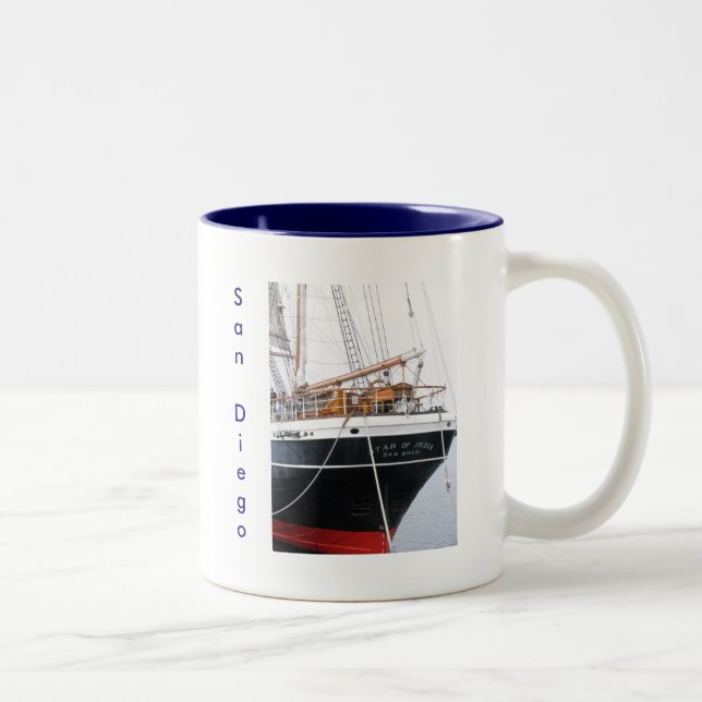 Star of India , San Diego, CA Two-Tone Coffee Mug (Right)