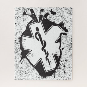 star of life anatomical heart jigsaw puzzle