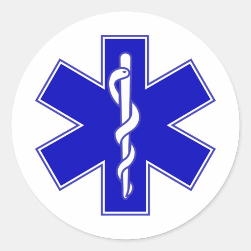Image of Star of Life Classic Round Sticker