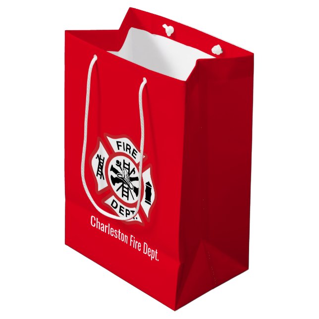Star of Life, EMT Logo Symbol Medium Gift Bag (Front Angled)
