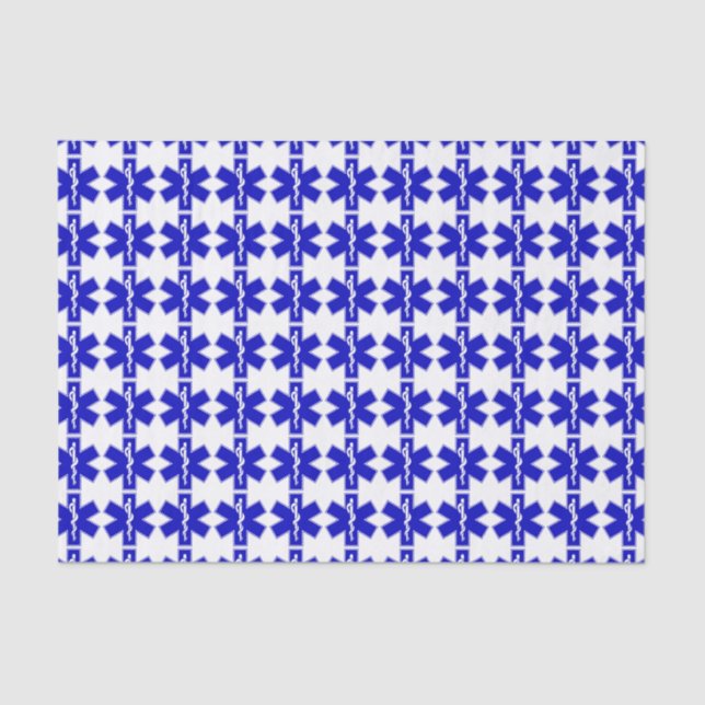 Star of Life (EMT) Tissue Paper (Front)