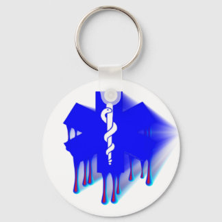 Star Of Life Melting Key Ring
