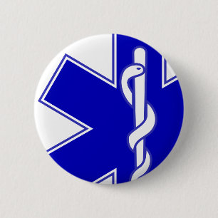 Star of Life Offset Medic Pin