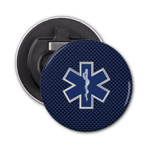 Star of Life Paramedic Emergency Medical S Decor Bottle Opener