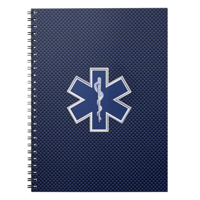 Star of Life Paramedic Emergency Medical Services Notebook (Front)