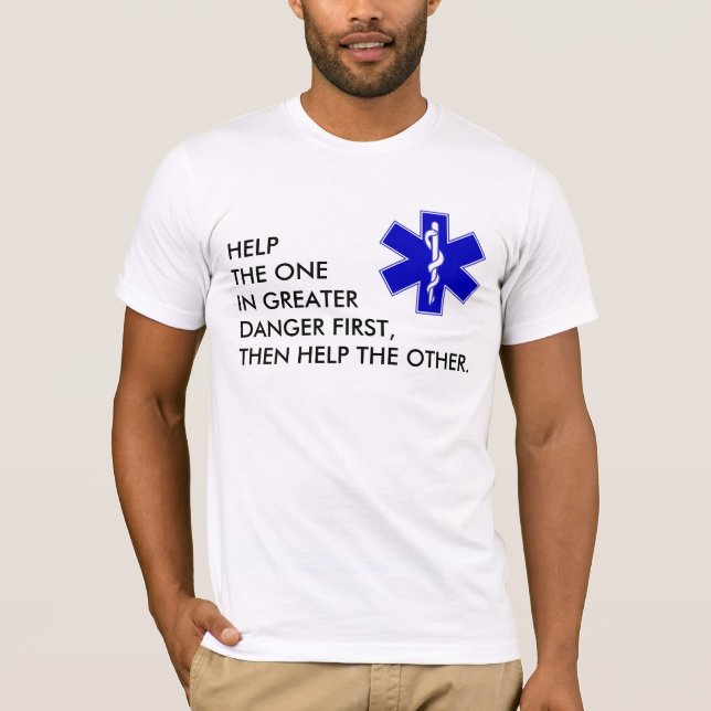 Star of Life - personalised text T-Shirt (Front)