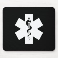 Star of Life Pictogram Mousepad