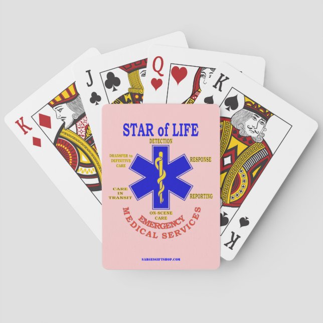 STAR OF LIFE PLAYING CARDS (Back)