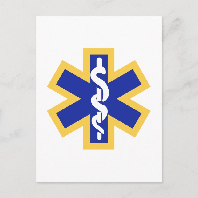 Star of life postcard (Front)